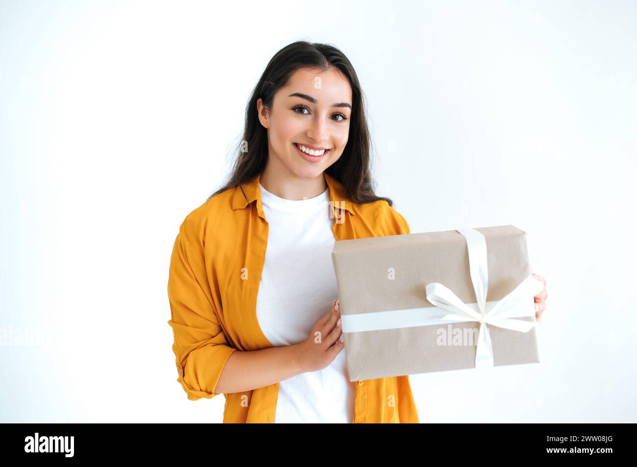 Indian girl big happy smile hi-res stock photography and images - Alamy