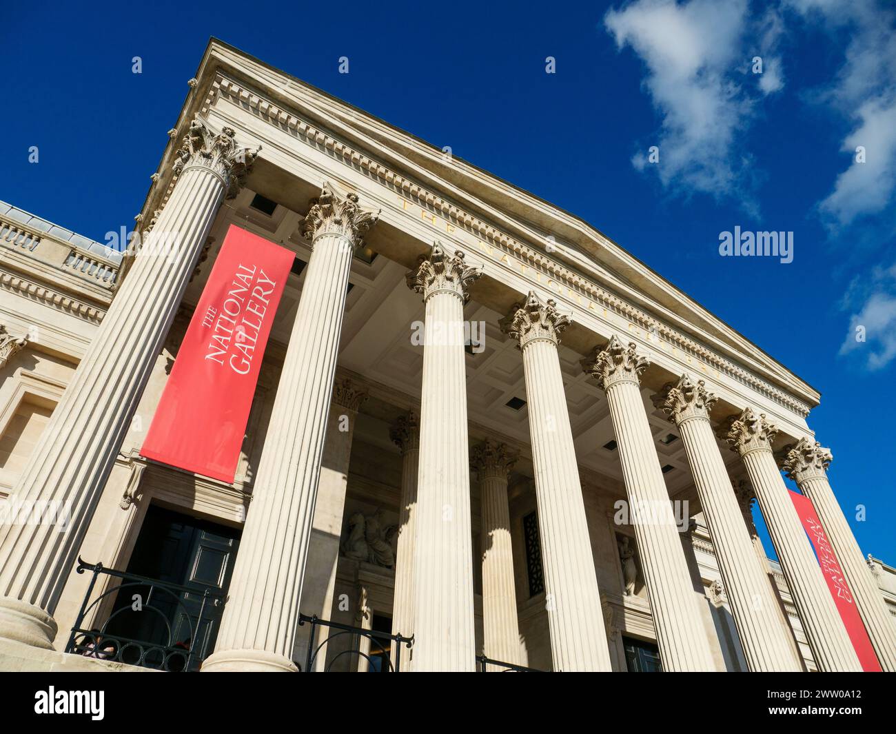 Exterior of the National Gallery, London, UK Stock Photo