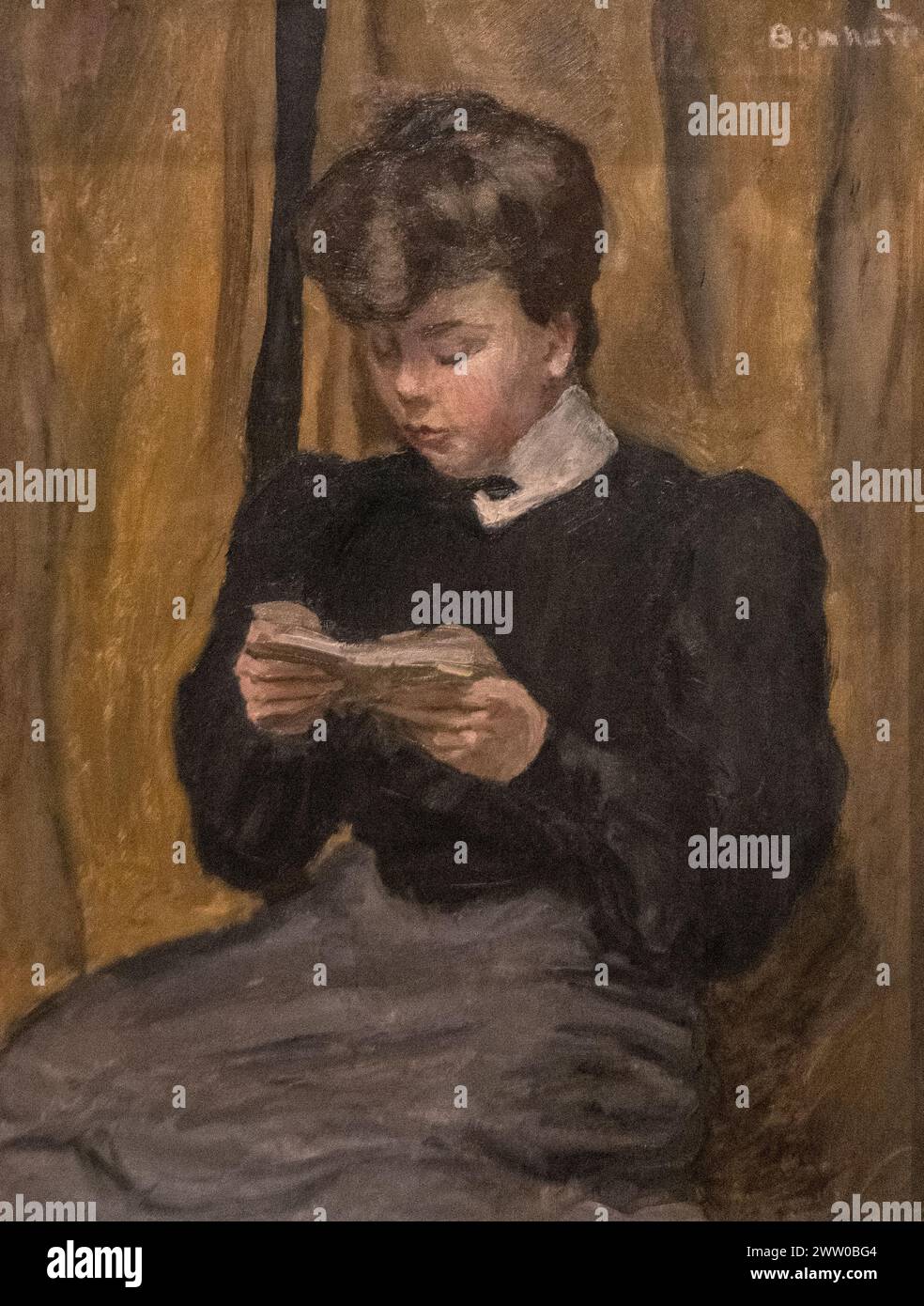 Pierre Bonnard: 'A girl reading' (1905) Stock Photo