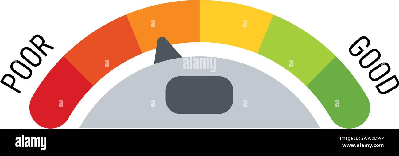 Level gauge. Score meter. Load panel indicator Stock Vector