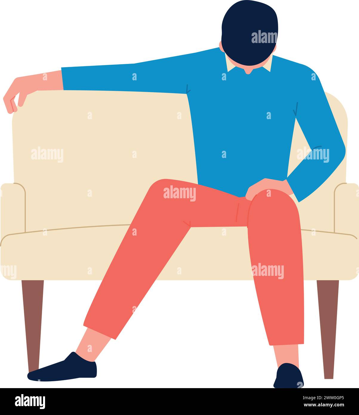 Calm Man Seated Stock Vector Images Alamy calm-man-seated-stock-vector-images-alamy