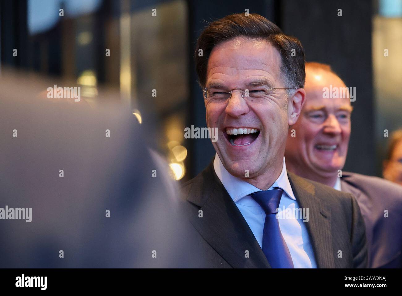 Mark Rutte, Prime Minister of the Netherlands, attends the opening of ...