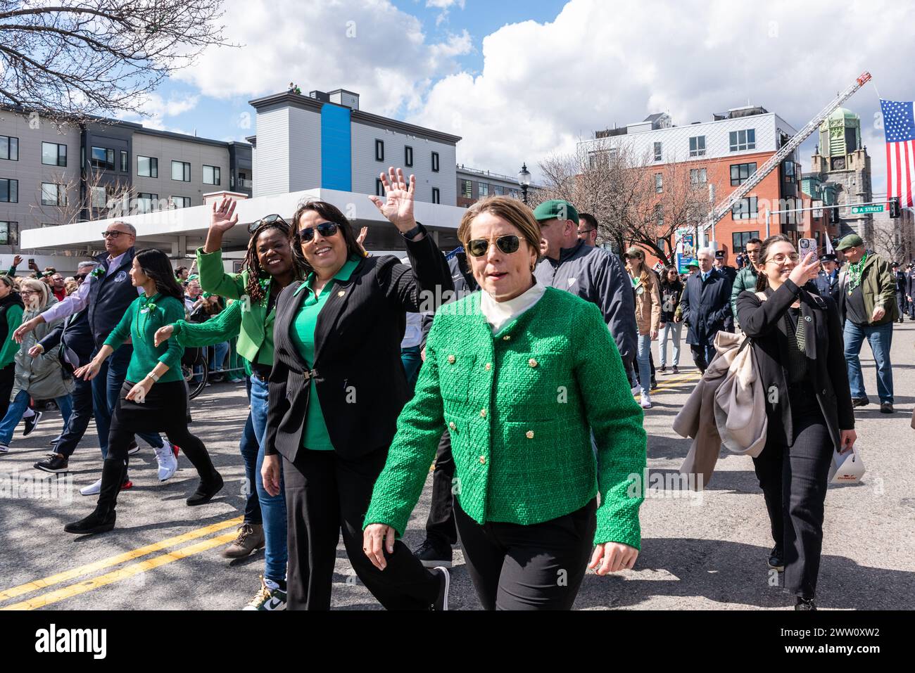 Massachusetts Governor Maura Healey and Lt Governor Kim Driscoll at