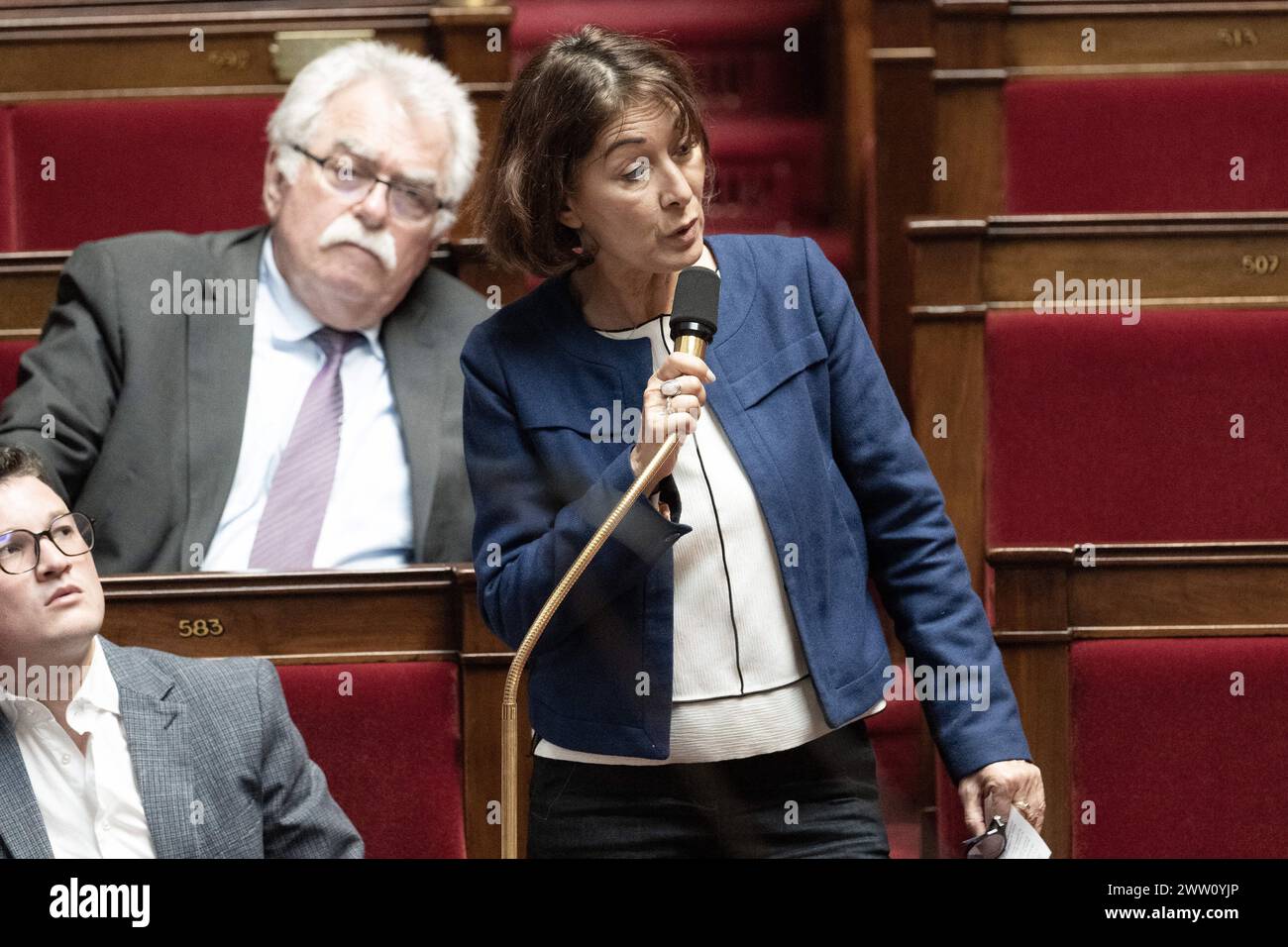 Paris, France. 07th Nov, 2022. Deputy, Soumya Bourouaha attends a