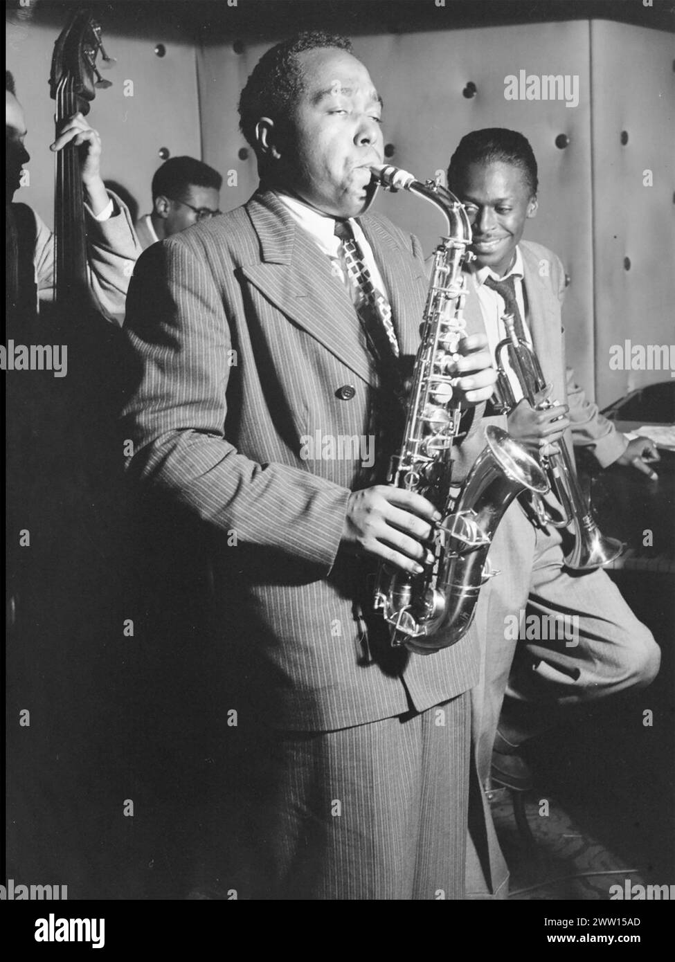 CHARLIE PARKER (19201955) American jazz saxophonist about 1945 with