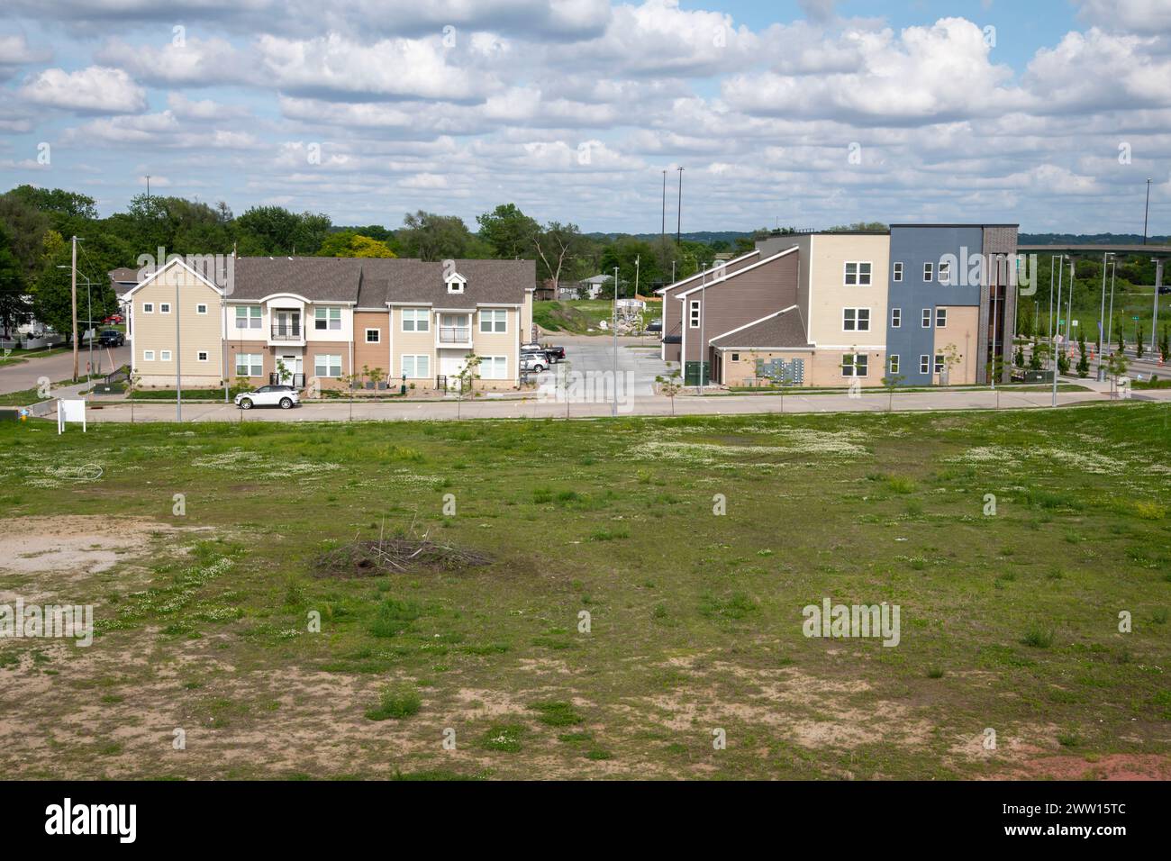 Council Bluffs; Iowa. Broadmoor at River's Edge apartment complex next