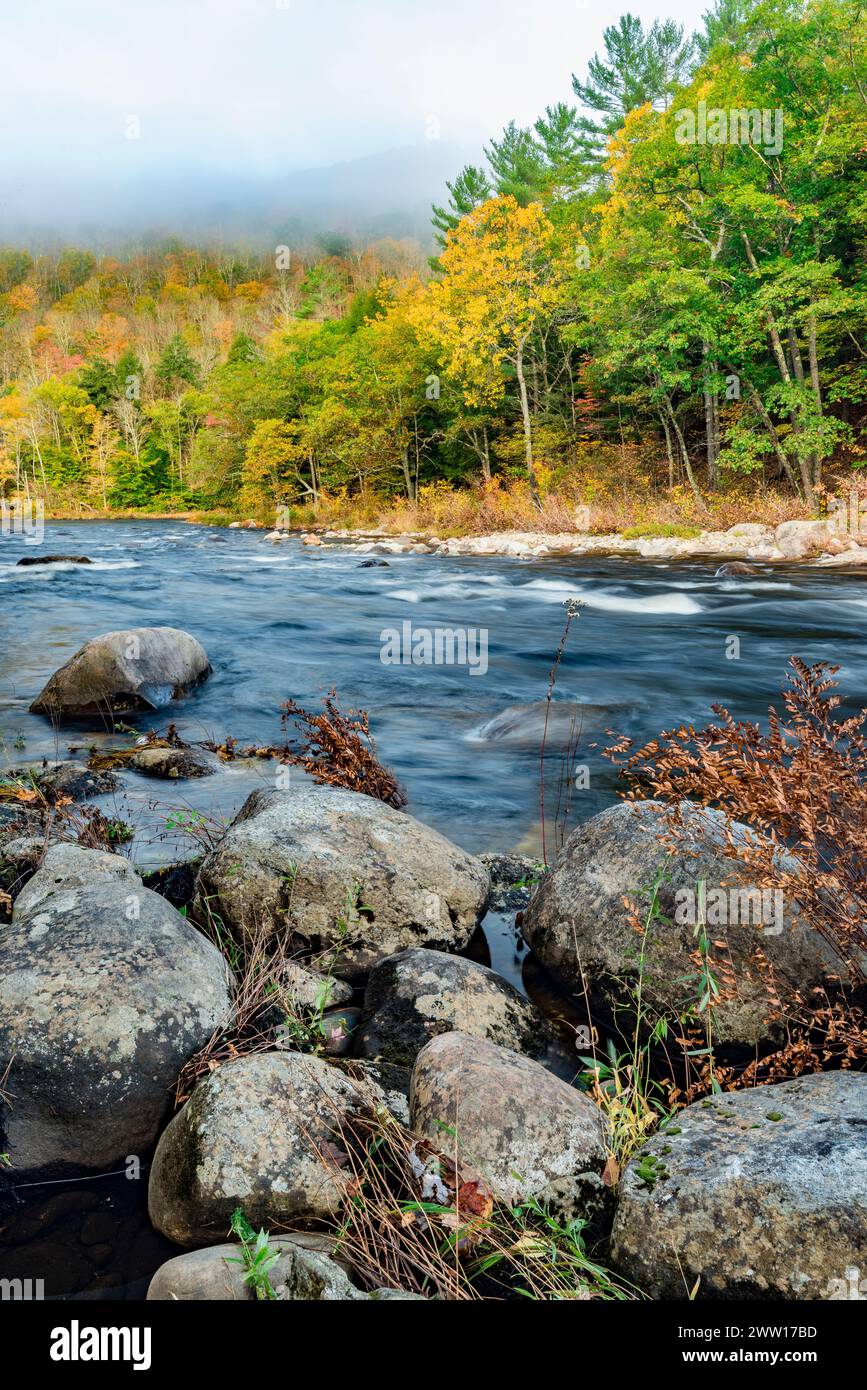 Sacandaga River, Adirondack Park, New York Stock Photo