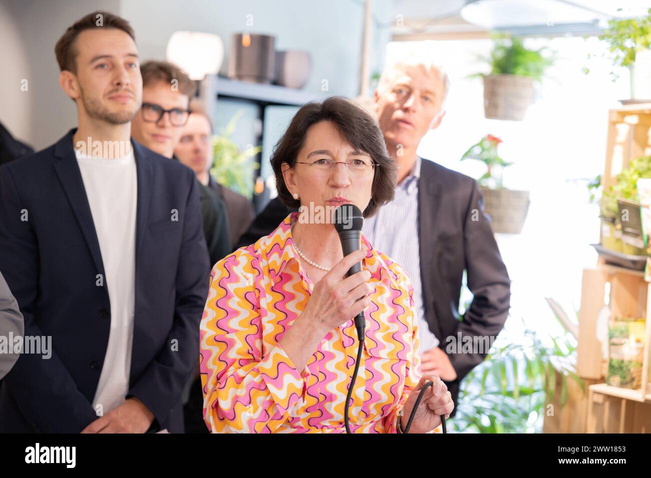 Munich, Germany. 20th Mar, 2024. Michaela Pichlnbauer at the opening of the Future Retail Store Urban Gardeners by Kiefl in the Townhall in Munich, Germany on March 20, 2024. (Photo by Alexander Pohl/Sipa USA) Credit: Sipa USA/Alamy Live News Stock Photo