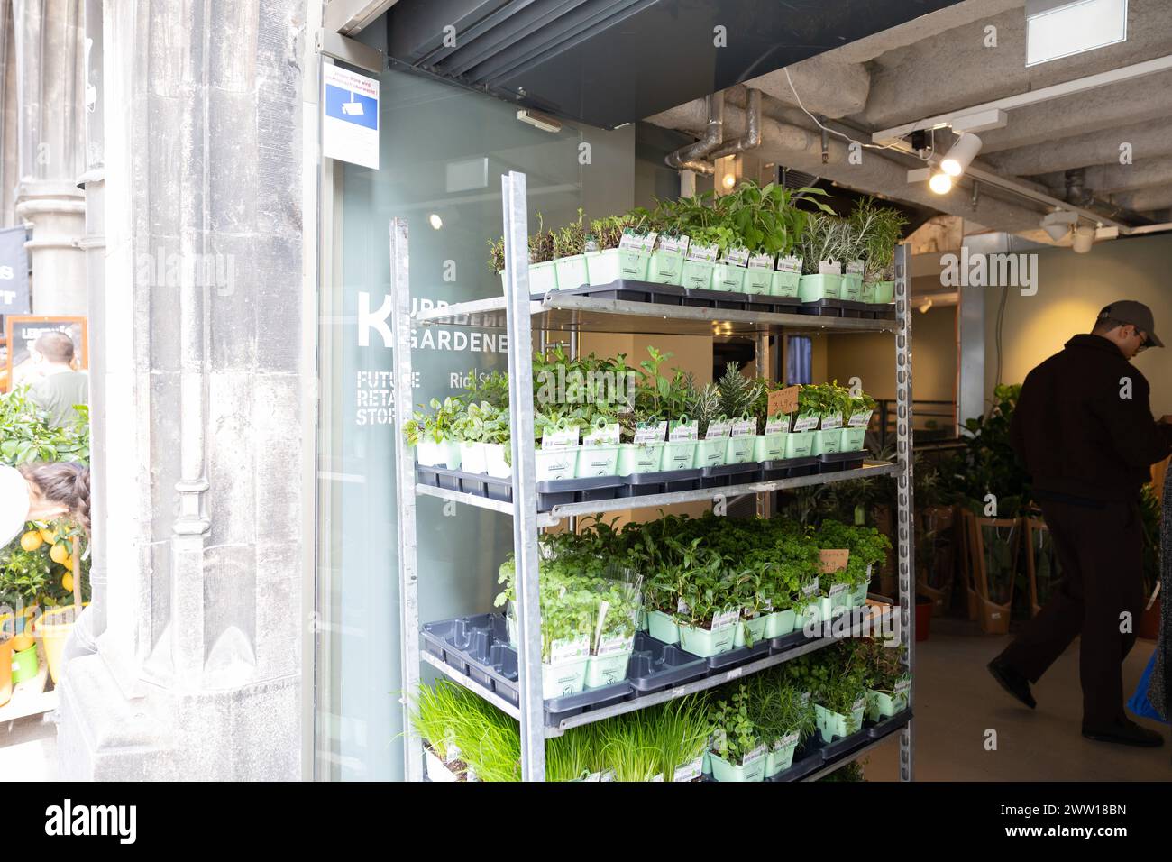 Munich, Germany. 20th Mar, 2024. Laden at the opening of the Future Retail Store Urban Gardeners by Kiefl in the Townhall in Munich, Germany on March 20, 2024. (Photo by Alexander Pohl/Sipa USA) Credit: Sipa USA/Alamy Live News Stock Photo