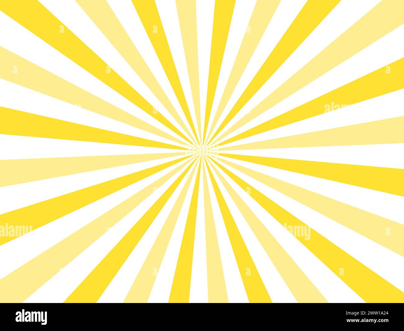 Background banner with sun rays, template, sunbeam, white and yellow ...