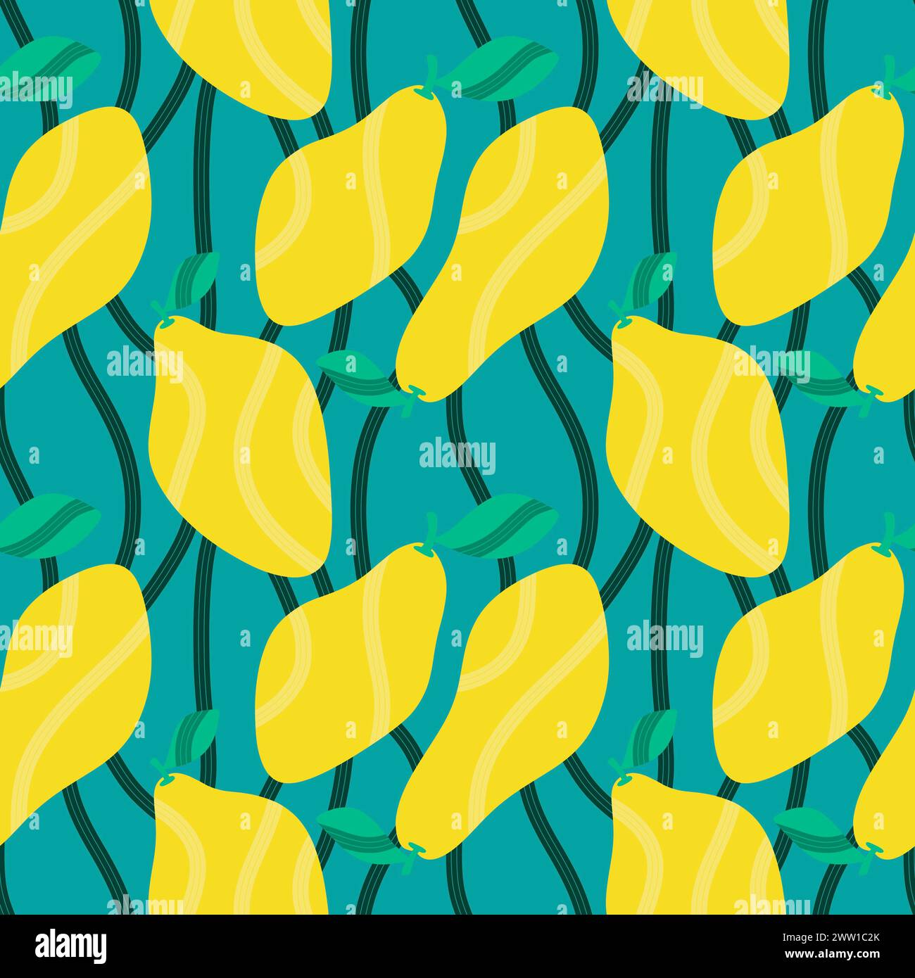 Summer fruit seamless lemon pattern for wrapping paper and fabrics and ...
