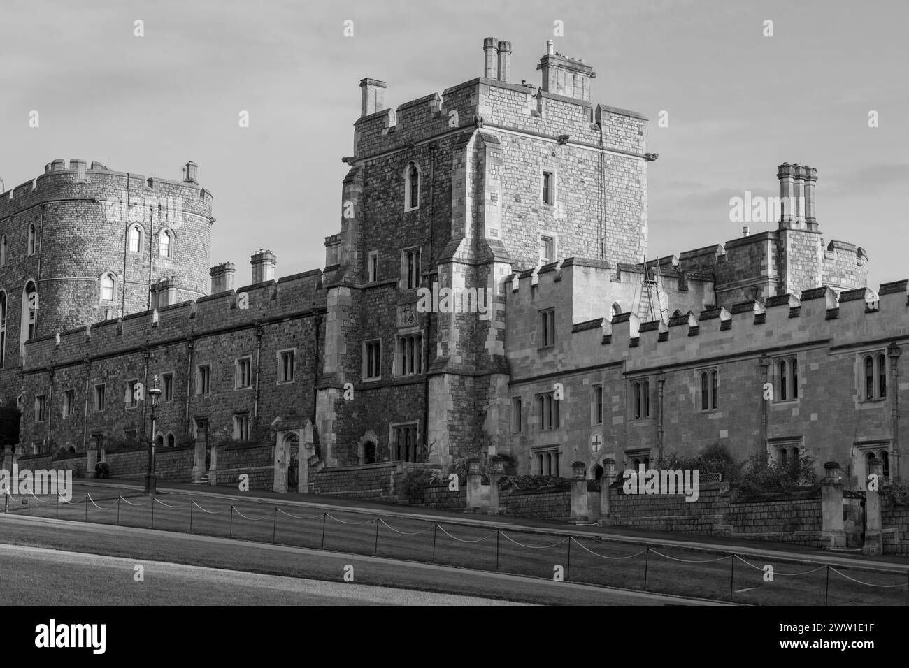 Windsor.Berkshire.United Kingdom.December 2nd 2022.Photo of the Lower ward at Windsor Castle Stock Photo
