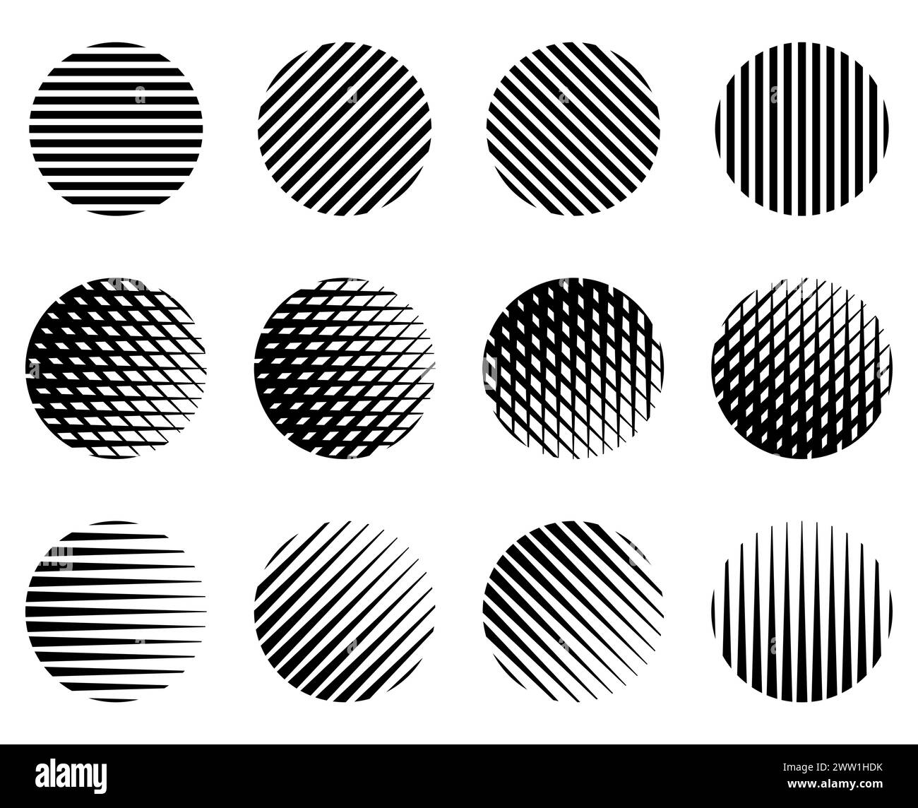Striped circle icon vector illustration Stock Vector Image & Art - Alamy
