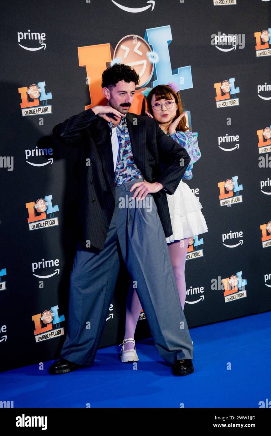 rome-italy-march-20-piuttostoche-and-momoka-attends-the-premiere