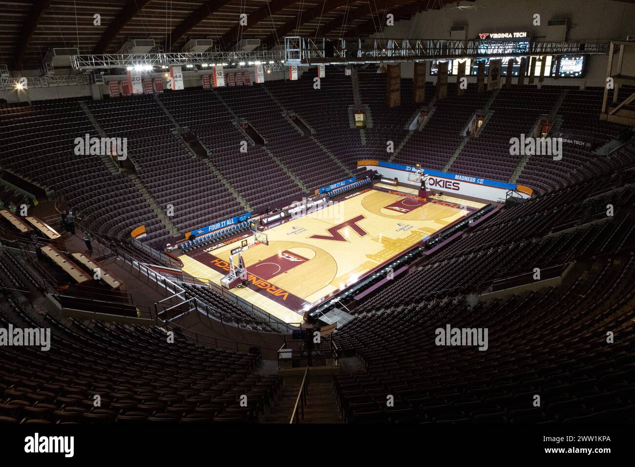 Blacksburg, VA, USA. 20th Mar, 2024. A general view of the court prior ...