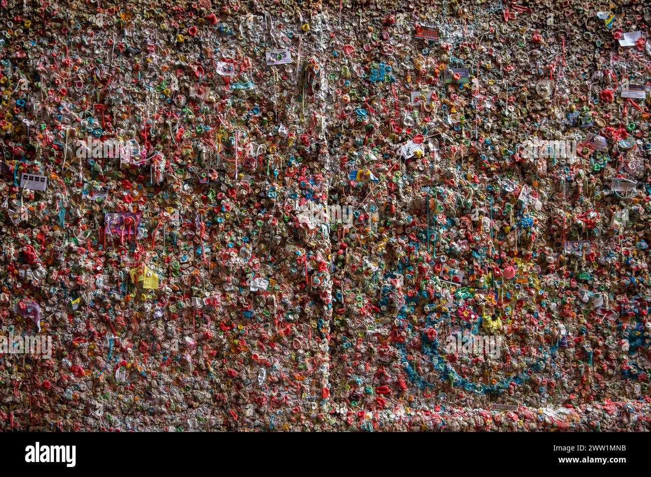 Seattle Gum Wall Stock Photo