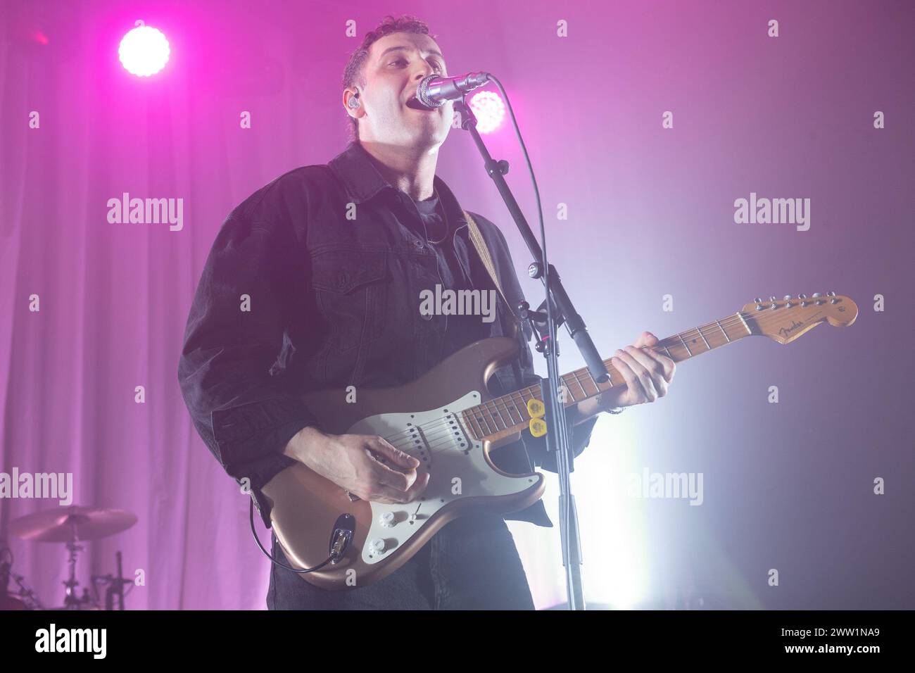 Sentral Sea Singer London, UK. 20 Mar 2024. Lead singer Henry Camamile of English indie ...