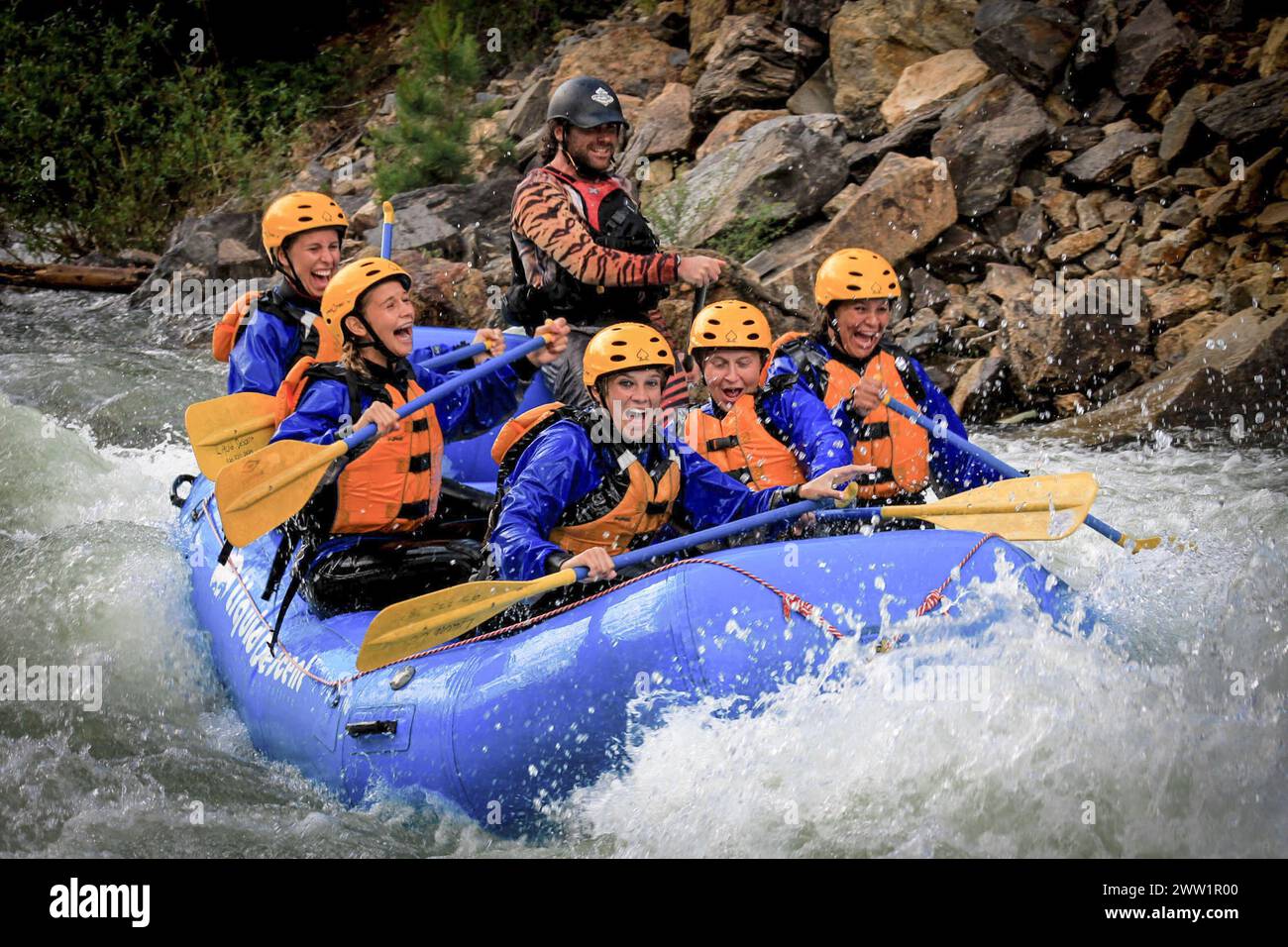 white water rafting Stock Photo - Alamy