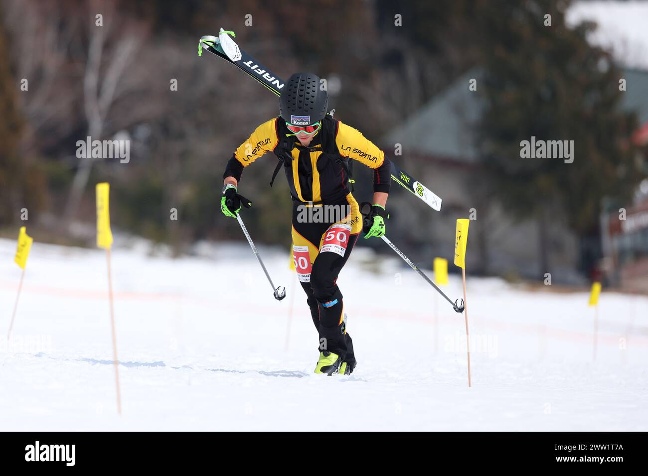 Nagano, Japan. 17th Mar, 2024. Ren Takizawa Ski Mountaineering : SKIMO Japan Championships U18 U20 Men's Sprint at Hakuba Happo-one snow resort in Nagano, Japan . Credit: Yohei Osada/AFLO SPORT/Alamy Live News Stock Photo