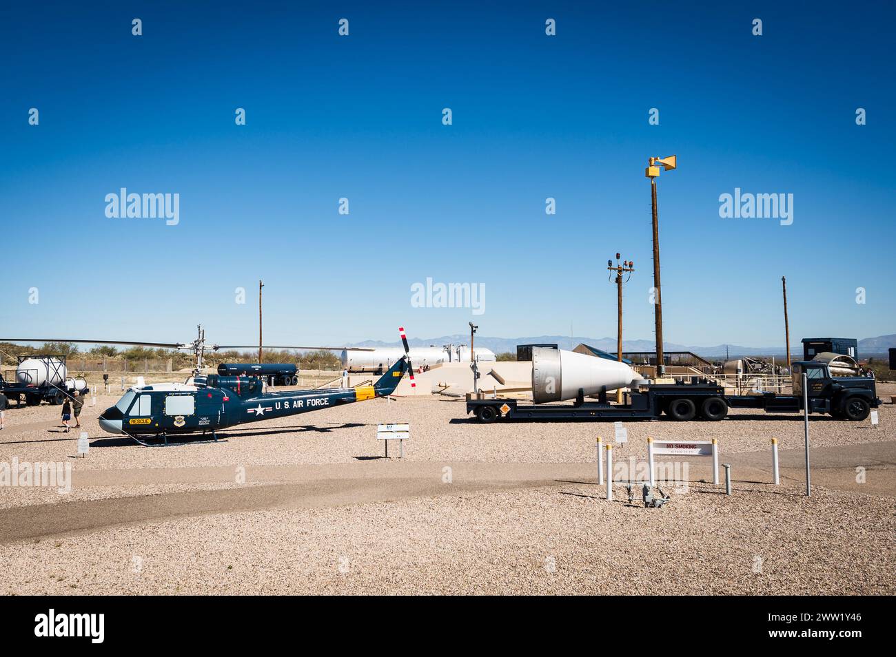 The Titan Missile Museum, which houses a decommission Titan II nuclear ICBM missile.  South of Tucson Arizona, USA. Stock Photo