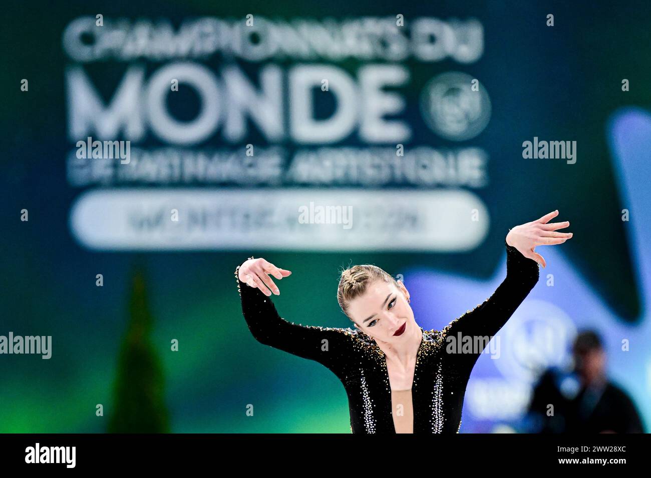 Amber GLENN (USA), during Women Short Program, at the ISU World Figure Skating Championships