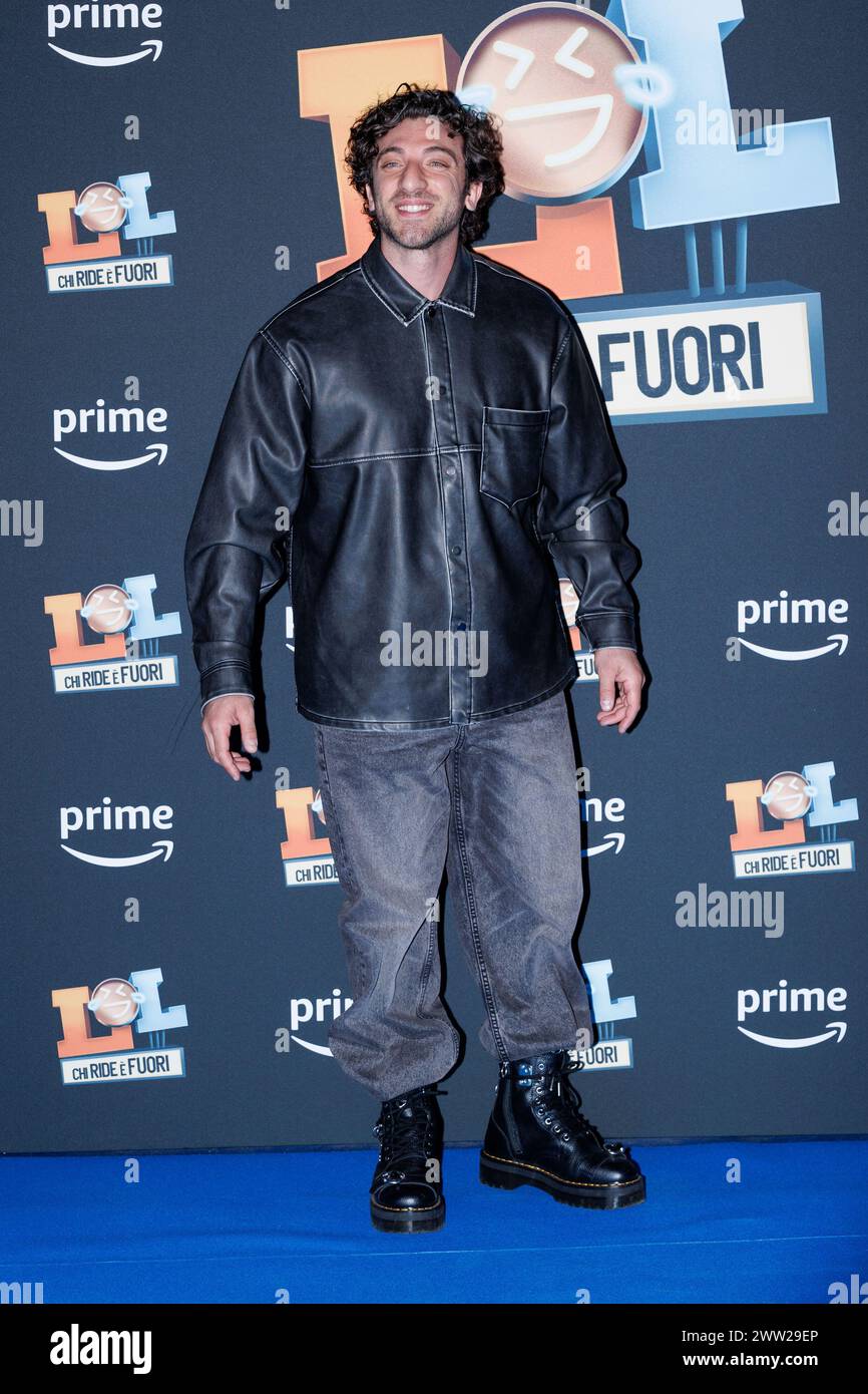 Damiano Giordano during the Photocall of the TV Show LOL 4 - Chi Ride e ...