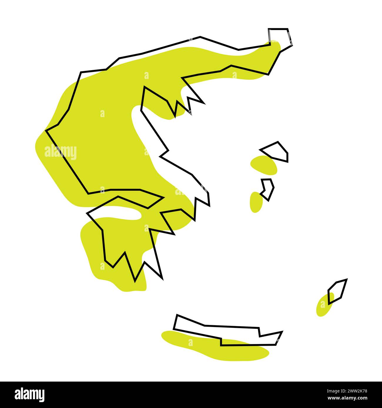 Blank athens map hi-res stock photography and images - Alamy