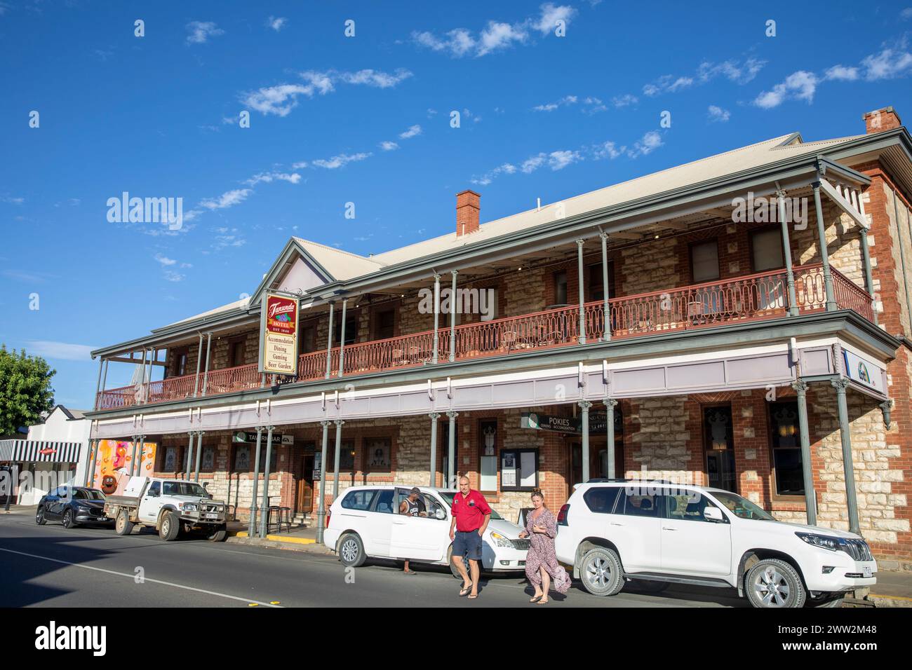 Tanunda hotel and pub public bar in Tanunda town centre, Barossa Valley