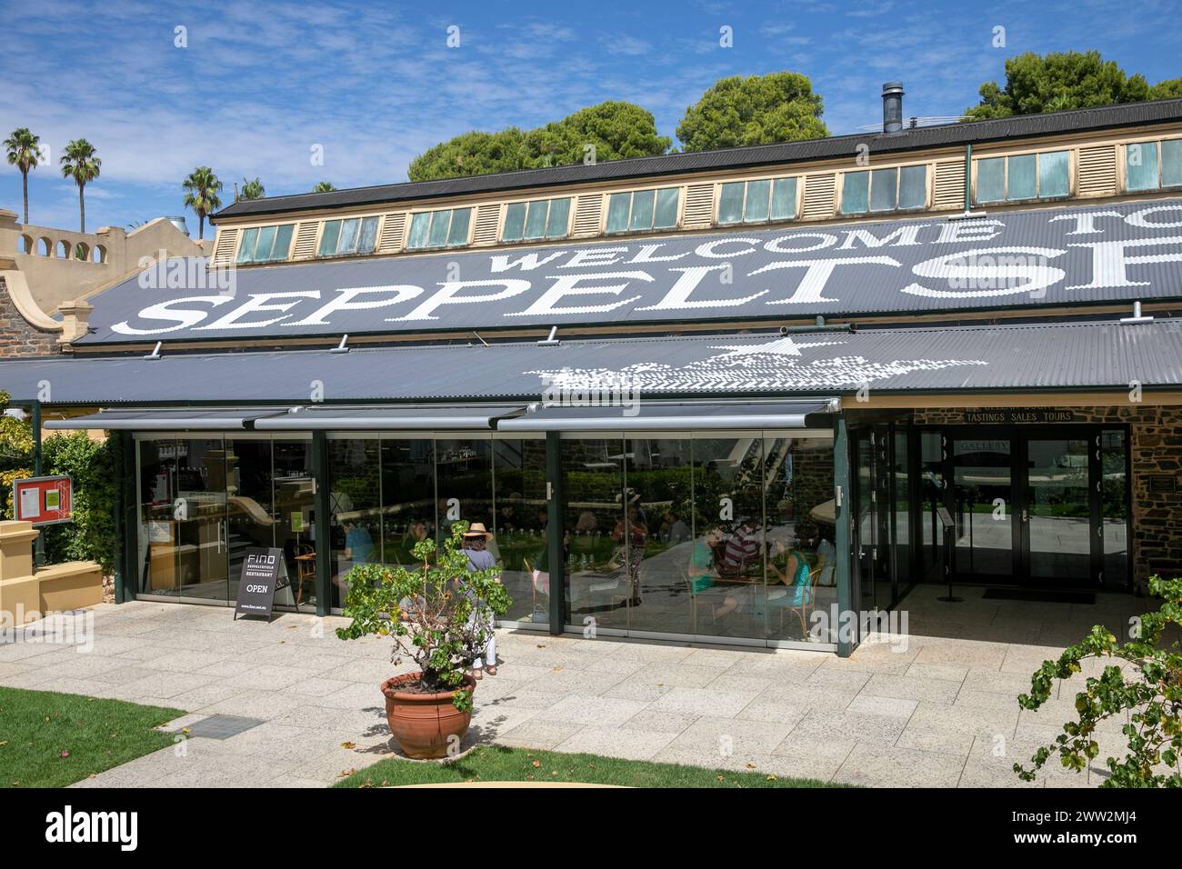Seppeltsfield wine estate in the Barossa Valley and Fino at