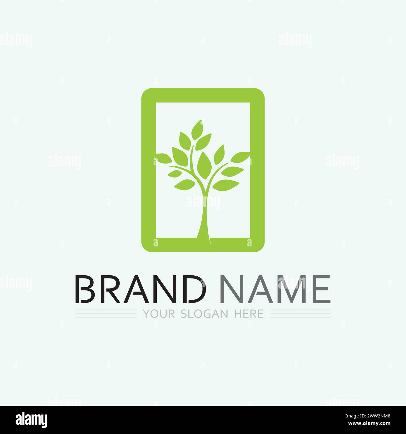 leaf logo design vector for nature symbol template editable,Green leaf ...