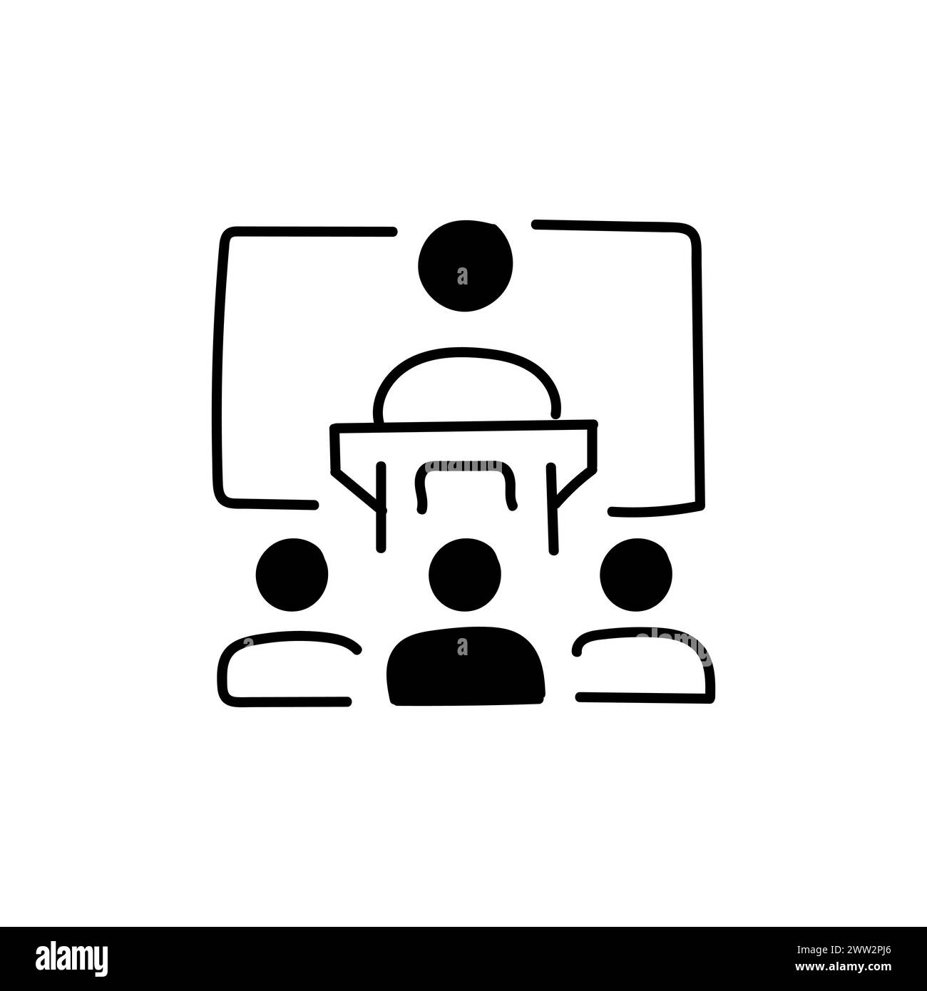Hand Drawn flat icon for conference Stock Vector Image & Art - Alamy