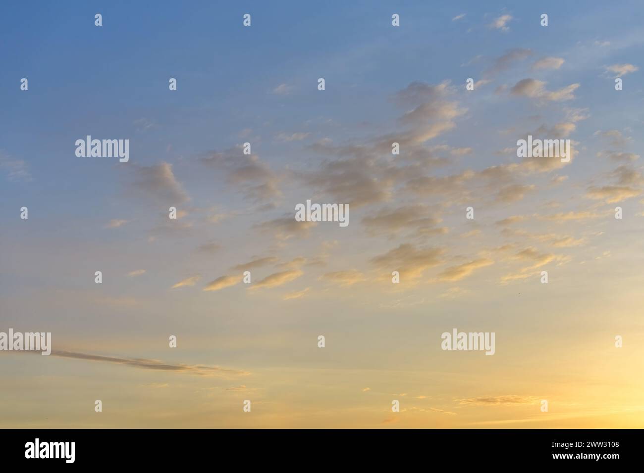 Sky only with clouds, design element Stock Photo