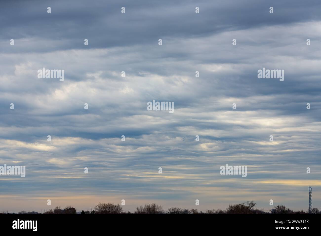 Sky only with clouds, design element Stock Photo