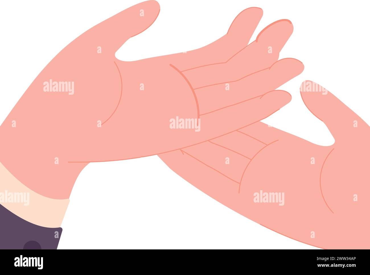 Hands holding something up Stock Vector Images - Alamy