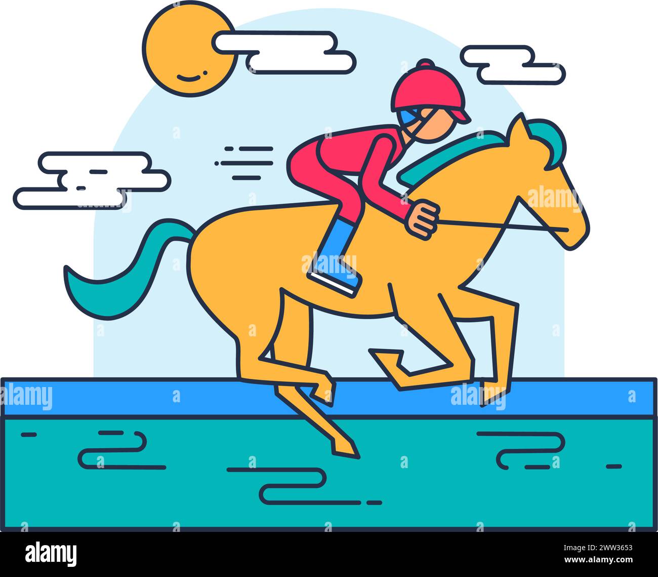 Pony Races Stock Vector Images Alamy pony-races-stock-vector-images-alamy