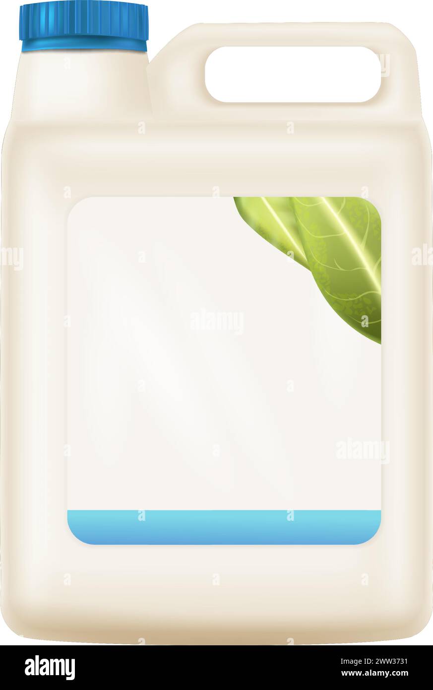 Detergent plastic container mockup. Blank brand product isolated on ...