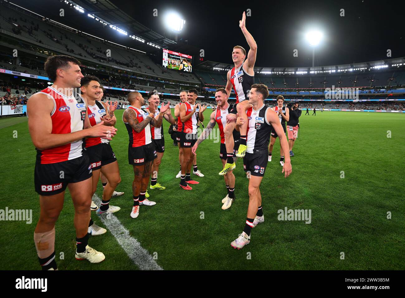 Melbourne, Australia. 21st Mar, 2024. Tim Membrey and Jack Steele of ...