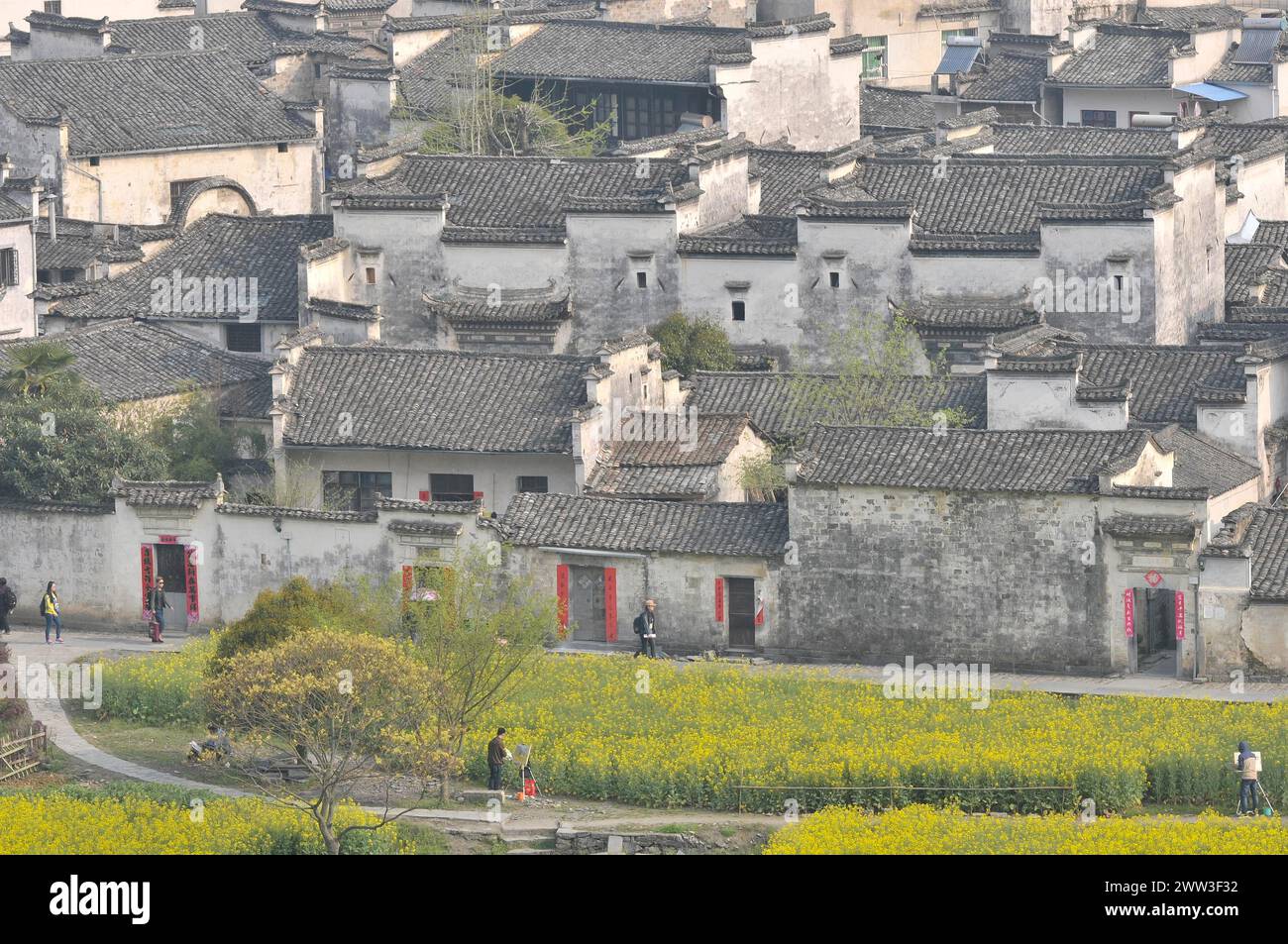 Xidi roof landscape, china Stock Photo