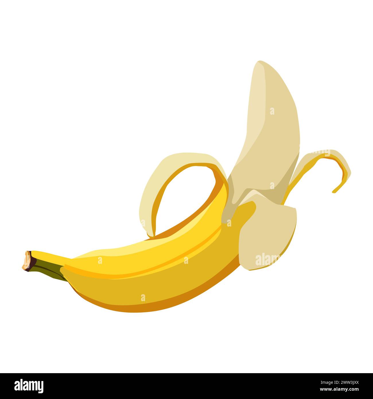 Peeled banana clipart hi-res stock photography and images - Alamy