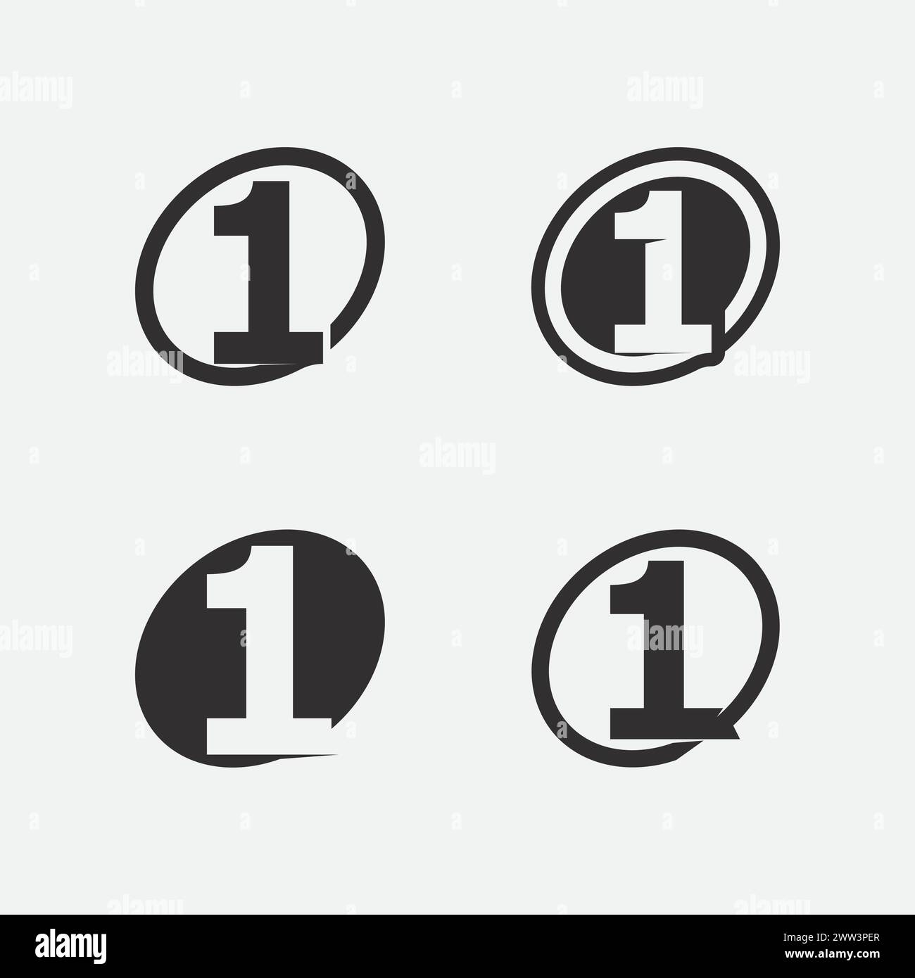 Vector Icon Number One Number one logo and Vector Number design Stock Images Illustration ...
