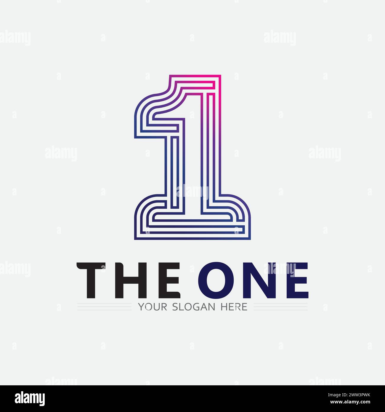 Number one logo and Vector Number design Stock Images Illustration ...
