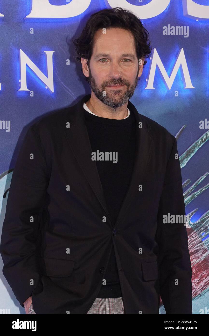 Paul Rudd during a photo call for the cast of Ghostbusters Frozen