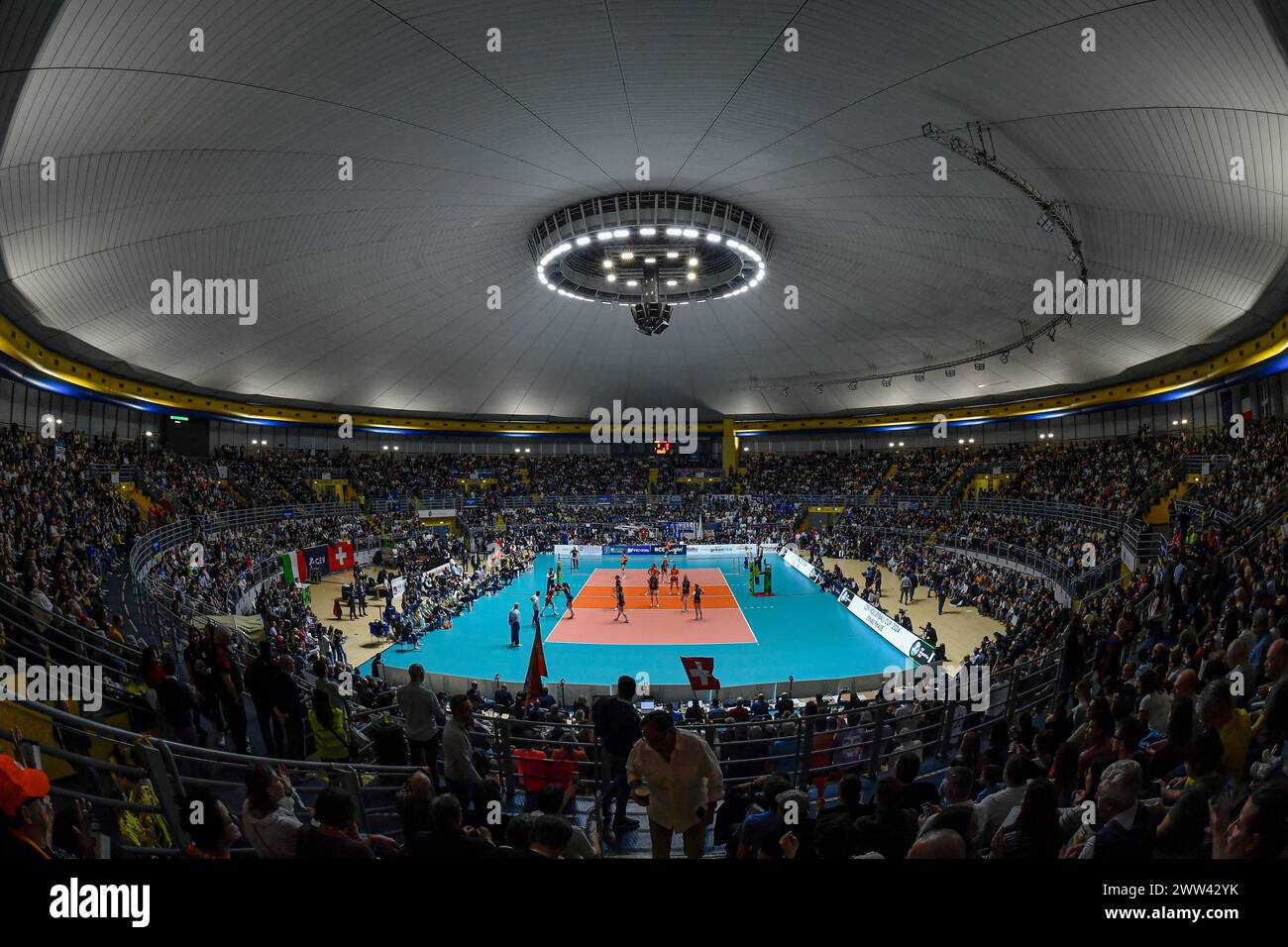 Turin, Italy. 10th Jan, 2024. Final CEV Volleyball Cup 2024 Women Reale Mutua Fenera Chieri '76 (ITA) - Viteos Neuchatel UC (SUI) 3-1 Pala Gianni Asti Turin (Photo by Tonello Abozzi/Pacific Press) Credit: Pacific Press Media Production Corp./Alamy Live News Stock Photo