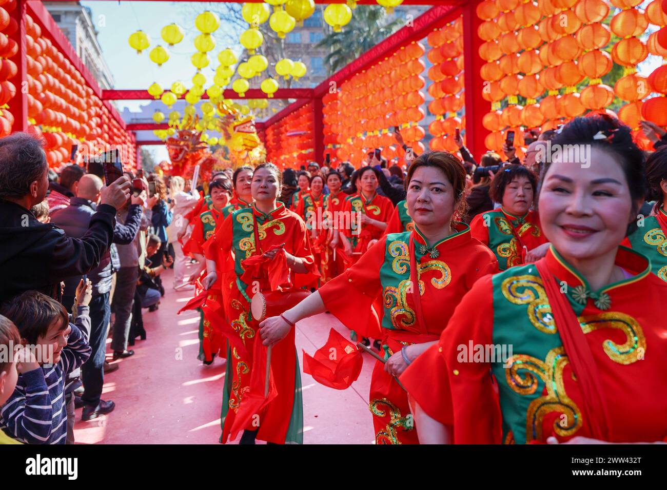 Rome, Italy. 18th Feb, 2024. Chinese New Year celebrations in the