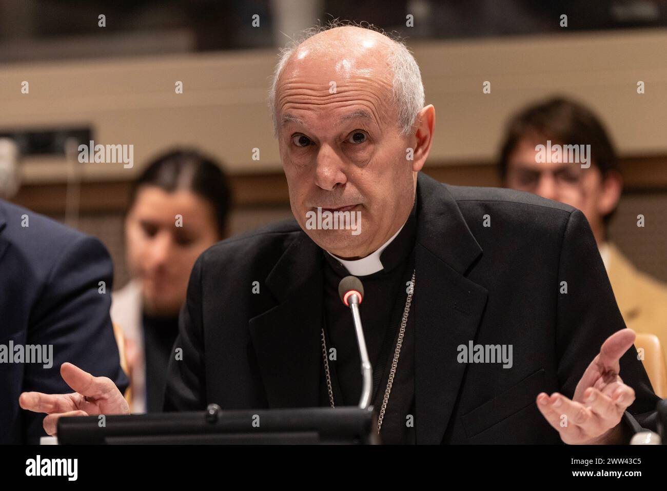 March 20, 2024, New York, New York, United States: Archbishop Gabriele ...