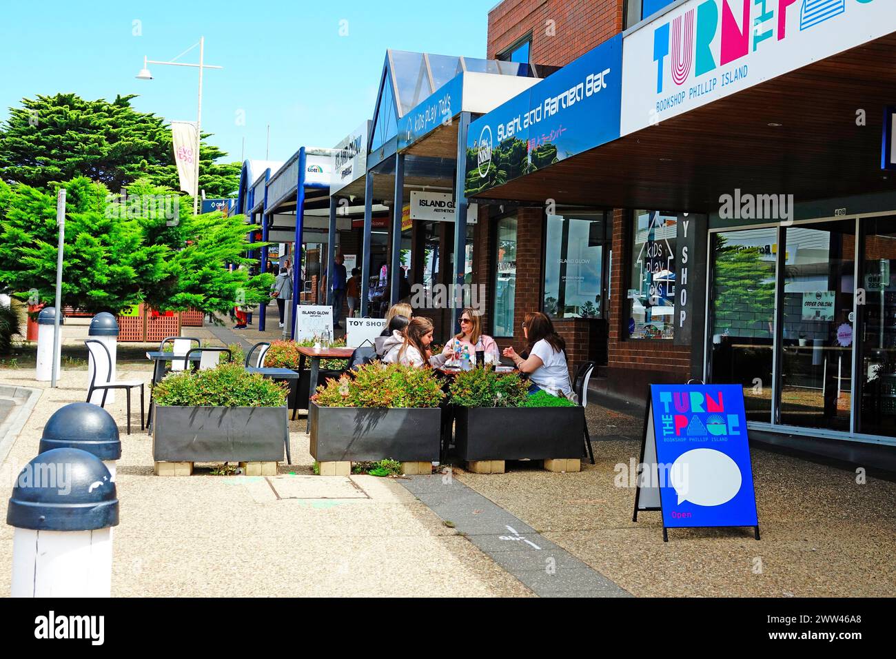 Thompson Street Cowes Phillip Island Australia Victoria Western Port Stock Photo