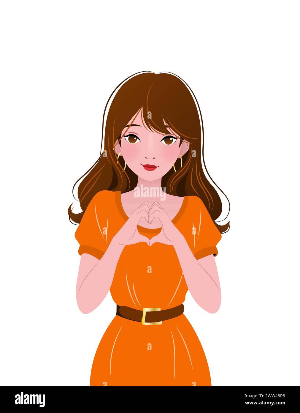 Teenage girl portrait art Stock Vector Images - Alamy