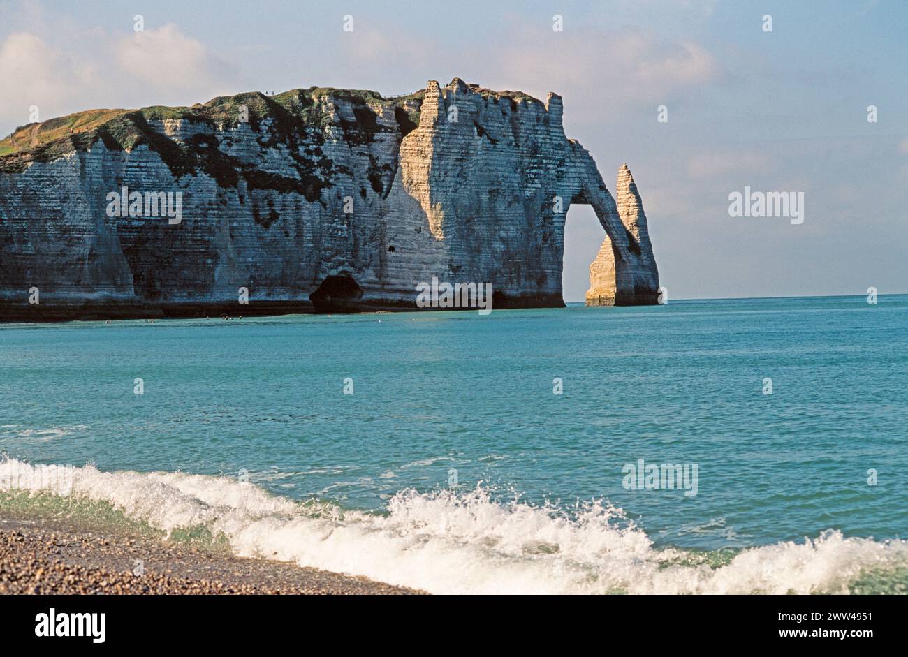 View of Etretat cliffs, Normandy, France Stock Photo - Alamy