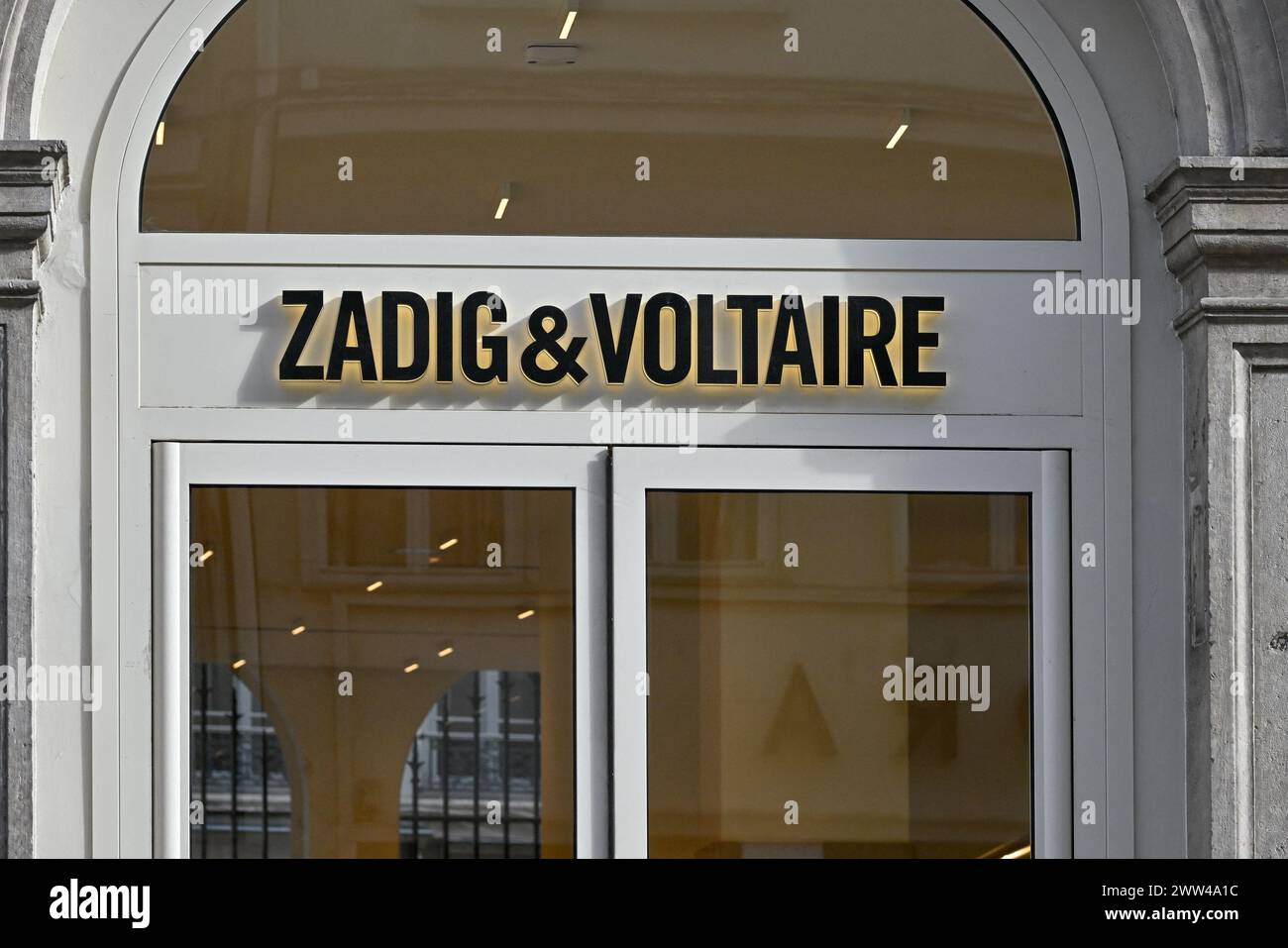 Lyon, France. 16th Feb, 2024. Zadig & Voltaire Illustration of ...
