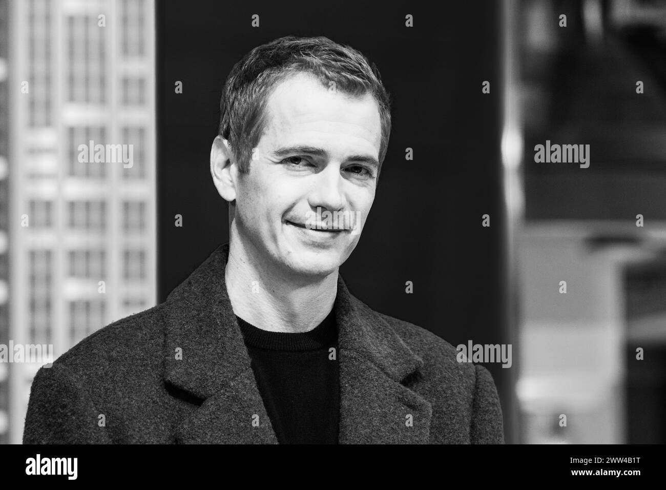 Hayden Christensen visit Empire State Building in New York on March 21